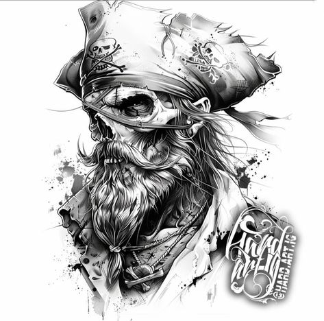 Skull Sailor Tattoo, Pirate Captain Tattoo, Pirate Skull Tattoos For Men, Sea Captain Tattoo, Skeleton Pirate Tattoo, Pirate Tattoo For Women, Pirate Lady Tattoo, Pirate Boat Tattoo, Pirate Tattoo Sketch