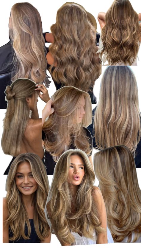 #hair #blonde #layers #brown #brunette #dirtyblonde #darkblonde Blonde Balayage Dimension, Long Hair Dirty Blonde, Hair Blonde Layers, Long Dirty Blonde Hair, Carmel Brown Hair, Hair Dirty Blonde, Blonde Layers, Dirty Blonde Hair, Hair Tips Video