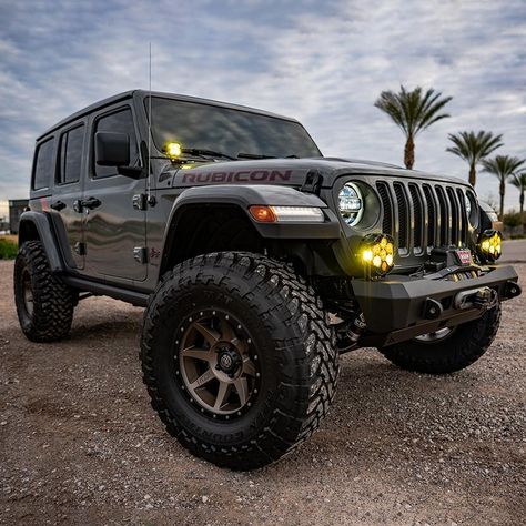 Our Jeep JL equipped with, Stage 8 ICON Vehicle Dynamics 2.5" Supsension System, ICON Alloys Rebound's 17" wrapped in 37" Toyo Tires Op Jeep Wrangler Big Tires, Big Jeep, Jeep Upgrades, Jeep Adventure, Auto Jeep, Jl Wrangler, Jeep Wheels, Nice Trucks, Custom Jeep Wrangler