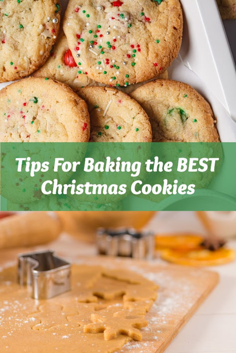 Learn the secrets to baking the best Christmas cookies every time. ❤️ Use these tips to elevate any recipe this holiday season! Chocolate Chipless Cookie Recipe, Cookie Baking Tips, The Best Christmas Cookies, Cookie Tips, Christmas Cookie Baking, Cookie Hacks, Best Christmas Cookies, Holiday Cookie, Christmas Cookie