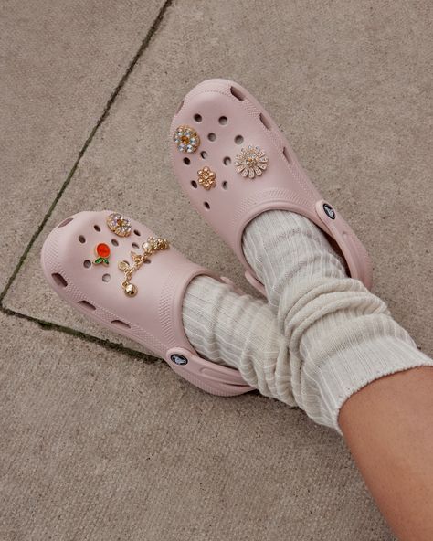 Customise your #Crocs 'Classic Clogs by adding cute Jibbitz™ ❤️ 🌼🍓 #officelovescrocs Croc Jibbitz, Crocs Charms, Crocs Fashion, Crocs Jibbitz, Your Shoes, Some Fun, Clogs, Charms, Toys