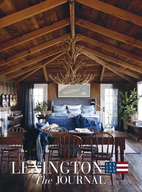 Lexington Fall Home Catalog Lexington Fall 2015 Home Collection Lexington Company, Nantucket Cottage, Luxe Bed, Log Cabin Interior, Lexington Home, Chalet Style, Ski Lodge, Lake Cottage, Summer Cottage