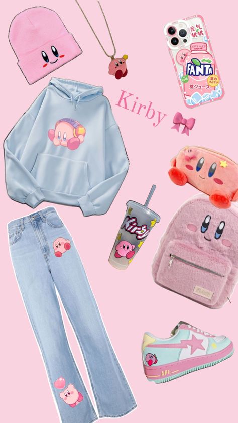 Kirby Outfit, Shifting Outfits, Eccentric Style, Space Outfit, Teenager Outfits, Comfy Fits, Kirby, Cute Fits, Pink