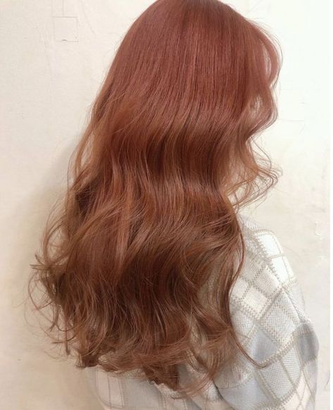 Tokyo Hairstyle, Orange Brown Hair, Korean Hair Color, Wine Hair, Chestnut Hair Color, Red Hair Inspo, Dye Hair, Dyed Hair Inspiration, Hairstyle Inspo