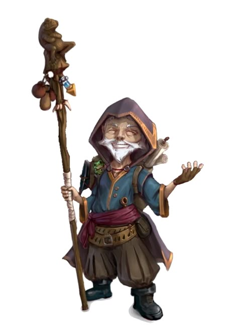 Male Gnome Sorcerer with Staff - Pathfinder PFRPG DND D&D 3.5 5th ed d20 fantasy Forest Gnome Wizard, Auto Gnome Dnd, Forest Gnome Dnd Male, D&d Sorcerer, Gnome Wizard Dnd, Forest Gnome Dnd, Order Of Scribes Wizard, Illusion Wizard, Gnome Monk