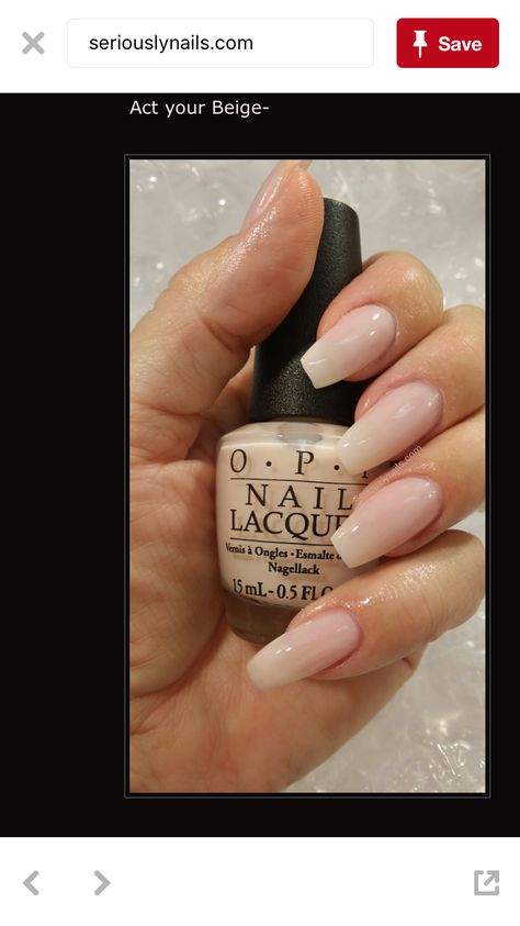 OPI - Act your Beige Act Your Beige Opi Gel, Opi Nail Colors, Minx Nails, Nails Polish, Shellac Nails, Edgy Hair, Nail Jewelry, Neutral Nails, Minimalist Nails