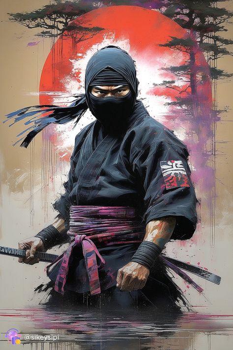 Immerse yourself in the world of hidden warriors with our collection of ninja neuro art. These images showcase their artistry and stealth, combining tradition with modern technology. #Ninja #NeuroArt #Art #Technology #SecretMasters Shinobi Art, Ninja Samurai, Ninja Master, Japanese Art Samurai, Arte Ninja, Samurai Wallpaper, Superhero Poster, Samurai Artwork, Ninja Art