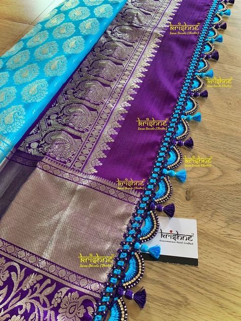 Tassles For Saree Pallu, Crochet Kuchu Designs, Kuch Designs For Saree, Kuch Designs For Silk Sarees, Saree Kutch Designs, Kuchulu For Sarees, Kuchulu For Pattu Sarees, Tassels For Saree Pallu, Kuch Designs