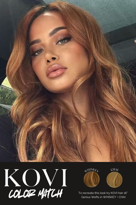 Eveeryone loves a reddish blonde girlie. KOVI's color match will have you feeling spicy like a cup of whiskey with our Genius Wefts! Feeling Spicy, Reddish Blonde, Reddish Hair, Trending Hair, Latest Hair Trends, Hot Hair Styles, Strawberry Blonde, Hair Trends, Color Matching