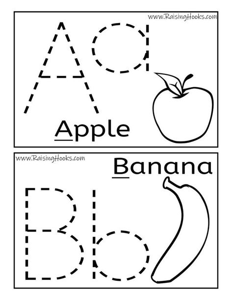 Tracing The Alphabet - Raising Hooks E90 Alphabet Worksheets Kindergarten, Preschool Tracing, Tracing Worksheets Preschool, Alphabet Worksheets Preschool, Alphabet Tracing Worksheets, Preschool Writing, Alphabet Writing, Learning Worksheets, Alphabet Activities Preschool