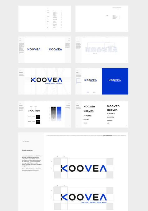 Koovea — Brand identity on Behance B2b Branding Identity Design, Logo Brandbook, Logo Guide, Logo Guidelines, Instagram Grid Design, Branding Identity Inspiration, Ppt Template Design, Brand Identity Guidelines, 포트폴리오 레이아웃