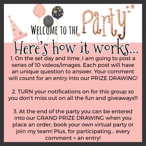 Mary Kay Welcome Post, Mary Kay Welcome To The Party, Mary Kay September, Mary Kay Booking, Mary Kay Facebook Party, Mary Kay Hostess, Makeup Marketing, Pedicure Party, Hosting Party