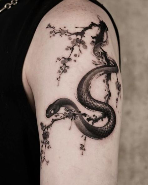 20 Top-Notch Snake Tattoo Ideas That Slay The Ink Game Snake Wrapped Around Spine Tattoo, Goth Snake Tattoo, Snake Side Tattoo, Snake Body Tattoo, Anaconda Tattoo, Snake Wrapped Around Arm Tattoo, Snake Sleeve Tattoo, Snake Arm Tattoo, A Snake Tattoo