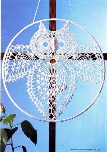 Crochet Dreamcatcher Pattern Free, Crochet Dreamcatcher Pattern, Dreamcatcher Crochet, Crochet Free Patterns, Crochet Owls, Owl Crochet Patterns, Crochet Pattern Instructions, Crochet Dreamcatcher, Confection Au Crochet