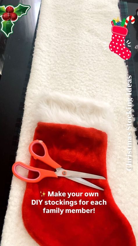 Ameneh Balouch (@scvmommy) • Instagram photos and videos Diy Stocking Initials, Make Your Own Stocking, Diy Stocking, Unique Stockings, Diy Stockings, Old Sweater, Easy Peasy, Get Creative, Diy Christmas