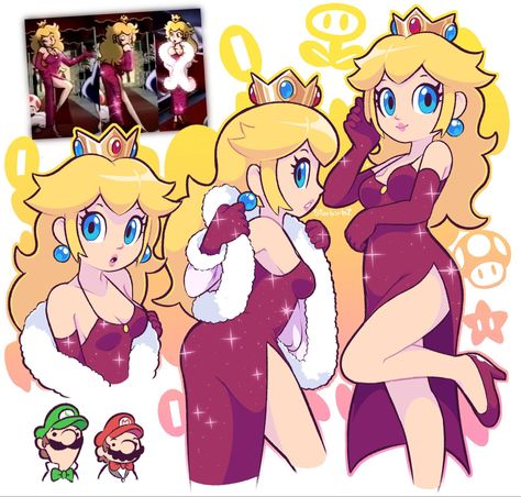 Mario Characters Fanart, Japanese Commercial, Harmonie Mario, Mario Princesses, Super Mario All Stars, Mario Comics, Super Princess Peach, Super Mario Princess, Super Princess