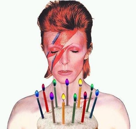 Happy Birthday David Bowie, David Bowie Birthday Card, Make Someone Smile Quotes, Happy 67th Birthday, David Bowie Lyrics, Bowie Birthday, David Bowie Birthday, Iconic Musicians, David Bowie Labyrinth