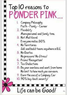 10 Reasons to Ponder Pink! Mary Kay Team Building, Mary Kay Opportunity, Mary Kay Career, Mary Kay Inspiration, Selling Mary Kay, Mary Kay Marketing, Mary Kay Party, Mary Kay Skin Care, Mary Kay Consultant