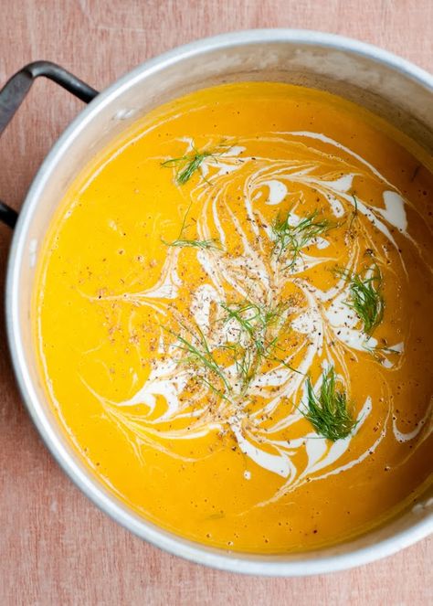 Squash Soups, Butternut Squash Recipes Healthy, Healthy Butternut Squash, Fennel Soup, Fennel Pollen, Soup Vegetable, Fall Meal, Butternut Squash Recipes Soup, Roasted Fennel