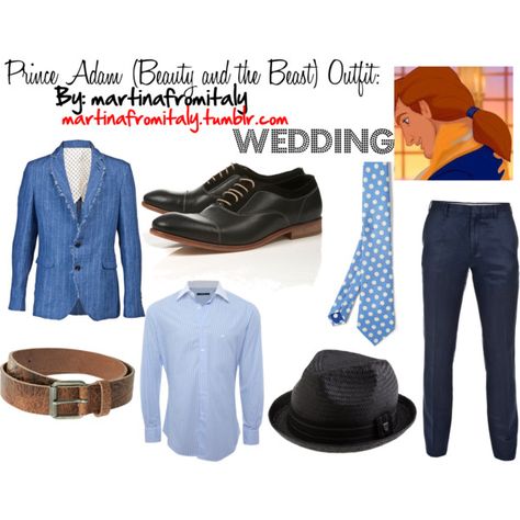 "Prince Adam (Beauty and the Beast) Wedding Outfit" by martinafromitaly on Polyvore Adam Beauty And The Beast, Beauty And The Beast Wedding Theme, Beauty And The Beast Wedding, Beauty And Beast Wedding, Prince Adam, Mickey Love, Outfit Polyvore, Character Inspired Outfits, Disney Designs