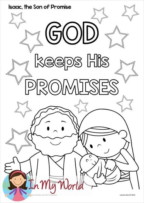 Sunday School Lesson 14: Isaac, the Son of Promise We started lesson 14, Isaac, the Son of Promise, by talking about the promises God had made to Abraham. (You can read about Lesson 13 here.) We then had a brief discussion about how sometimes we have to wait to receive the things promised to … Abraham Bible Crafts, Preschool Sunday School Lessons, Toddler Sunday School, Bible Crafts Sunday School, Jesus Coloring Pages, Preschool Bible Lessons, Sunday School Coloring Pages, Abraham And Sarah, Bible Activities For Kids