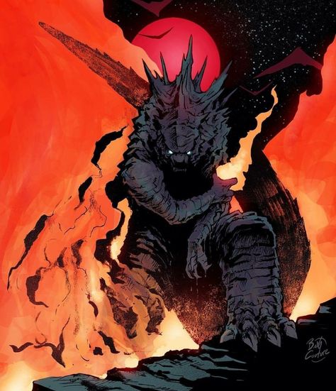 MonsterVerse Goji Art Legendary Godzilla, Lightning Dragon, King Kong Art, Kong Godzilla, King Kong Vs Godzilla, Kaiju Design, Godzilla Comics, Godzilla 2014, Image Spiderman