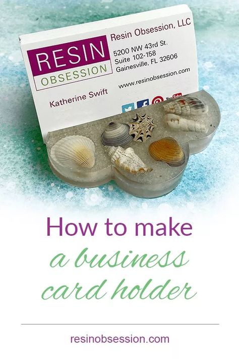 4 Business Card Holder Ideas You Can DIY With Resin - Resin Obsession Resin Card Holder, Business Card Holder Ideas, Card Holder Ideas, Card Holder Diy, Clear Casting Resin, Domino Pendant, Resin Crafting, Resin Art Supplies, Diy Resin Projects