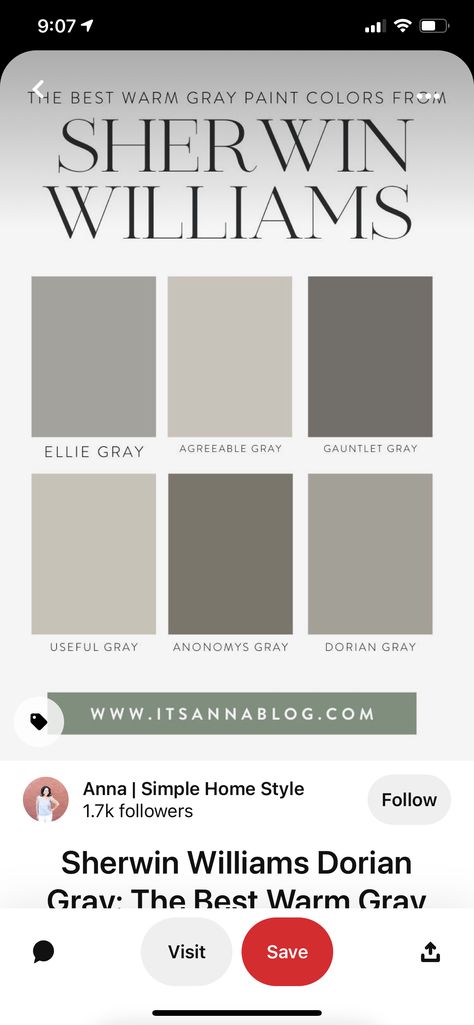 Gauntlet Gray Coordinating Colors, Agreeable Grey Coordinating Colors, Gauntlet Gray Sherwin Williams, Sherwin Williams Paint Neutral, Gray Sherwin Williams, Exterior Paint Color Combinations, Warm Grey Paint Colors, Gauntlet Gray, Sherwin Williams Gray