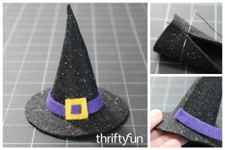 Make A Witch Hat, Baby Witch Costume, Kids Crafts Toddlers, Rainbow Witch, Kids Witch Costume, Felt Witch, Halloween Tree Decorations, Felt Rainbow, Felt Witch Hat