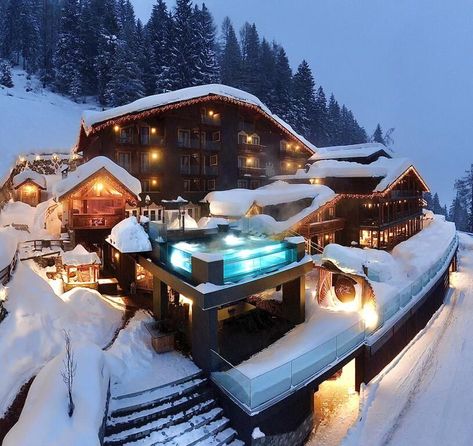 Chalet Al Foss, Dreams Spa, Jungle Resort, Outdoor Spa, Winter Photos, Hot Tub Outdoor, Mountain Resort, Infinity Pool, Hotel Spa