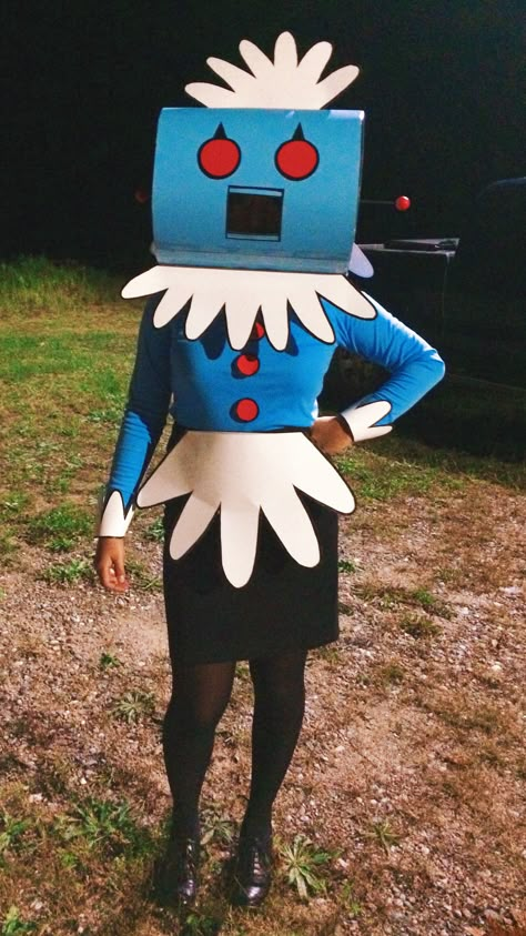 For Halloween, I constructed my own Rosie costume! - Album on Imgur Black Halloween Costumes, Dekorasi Halloween, Robot Costumes, Halloween Decor Diy, Drag Make-up, Diy Kostüm, Halloween Tattoo, Couples Halloween, Creative Costumes