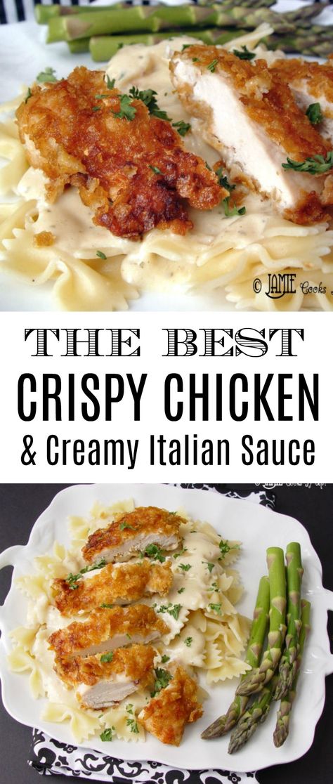 Crispy Chicken With Italian Sauce, Chicken And Noodle Dinner Ideas, Best Family Recipes Dinners, Easy Home Recipes Dinner, Family Dinner Sides Ideas, Pasta Bowtie Recipes, Dessert Recipes For Family Dinner, Cook Like An Italian Recipes, Good Easy Dinner Recipes Healthy