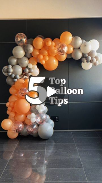 House of Party on Instagram: "Balloon Hacks Alert! 🎉 Here are our top tricks:

1. Create clusters for a solid foundation.
2. Use ribbon to turn those clusters into stunning balloon garlands.
3. Attach garlands to walls effortlessly with masking tape and bands.
4. Secure floor garlands with a combination of tape, hooks, and bands for stability.
5. Use elastic bands to easily add 5-inch balloons to your garland.

Try these hacks to elevate your party decor! #BalloonHacks #balloontutorial #balloontipsandtricks #balloontips #ballooneducation #trend decor #houseofpartyco" How To Balloon Garland Diy, Wall Balloon Garland Ideas, How To Design Balloons, Graduate Balloon Decorations, Balloon Arch With Ribbon, Balloon Garland Over Doorway, Balloon Decorations On Wall, How To Make Garland Balloon, Balloon Arch Tricks