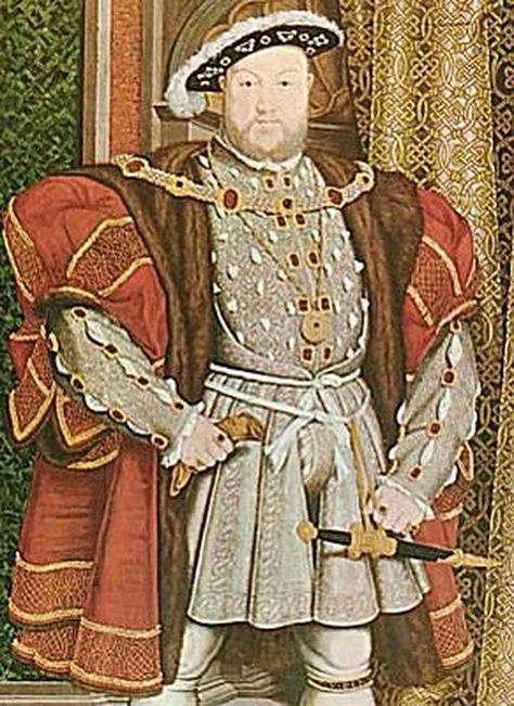 Dressing. This extremely recognizable portrait of Henry shows him sporting a codpiece which, as a symbol of masculinity and power, was an appropriate thing for him to wear. Tudor Monarchs, English Monarchs, Cesare Borgia, Hans Holbein The Younger, Anne Of Cleves, Elizabethan Era, Hans Holbein, Tudor Dynasty, Pop Art Fashion