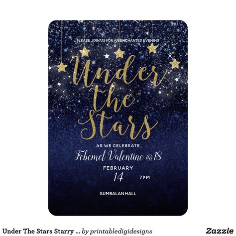 Starry Night Prom, Prom Tickets, Debut Invitation, Astrology Birthday, Space Theme Party, 21st Birthday Invitations, Birthday Party For Teens, Gold Birthday Party, 80th Birthday Party