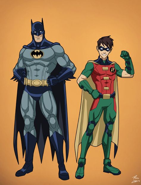 Here's a re-drawing of a Batman and Robin I did in 2008! I've come a long way since then BATMAN and ROBIN (c) of DC Comics Robin Drawing, Adam West Batman, Robin Pictures, Phil Cho, Batman Drawing, Batman Artwork, Batman Comic Art, Im Batman, Batman Universe