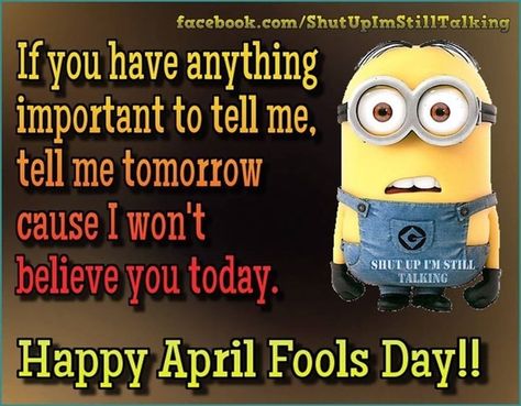 April fools is a day of jokes, surprises and laughs. We have 15 happy april fools day quotes and sayings to start the day just right. Watch out for the jokes guys, they are sure to come! Happy April Fools Day! April Fools Day Quotes, Fools Day Quotes, April Fools Day Image, April Fool Quotes, Happy April Fools Day, Funny April Fools Pranks, April Fools Day Jokes, Best April Fools, April Quotes