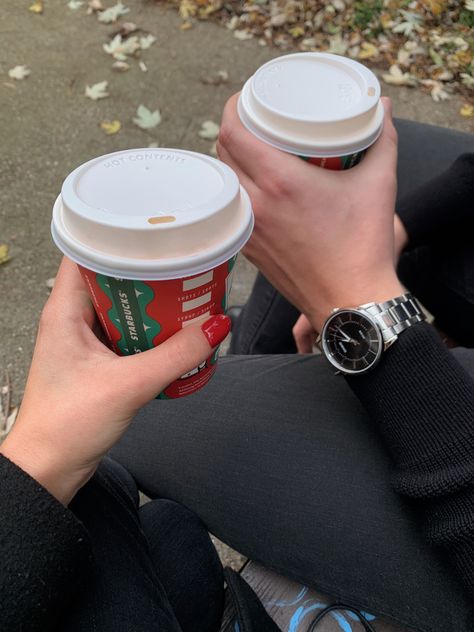 date, vibes, fall, aesthetic, coffee, starbucks, cute Autumn Dates Aesthetic, Fancy Date Aesthetic, Secret Dating Aesthetic, Coffee Date Couple, Couple Coffee Date Aesthetic, Coffee Date Pics, Fall Date Aesthetic, First Date Aesthetic, Date Aesthetics