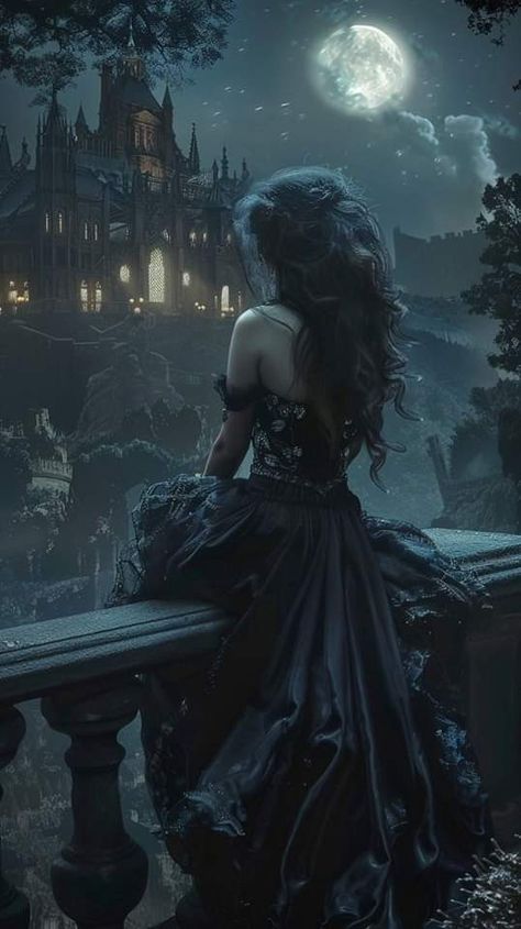 Vampire Women Aesthetic, Gothic Princess Art, Vampire Queen Aesthetic, Dark Goddess Aesthetic, Dark Fairytale Aesthetic, Gothic Fairytale, Dark Royalty, Disney Movie Art, Dark Blue Eyes