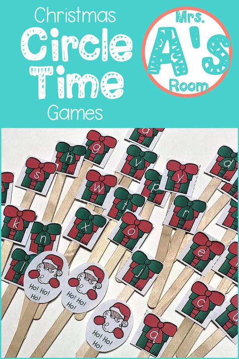 Christmas Circle Time Games, Christmas Circle Time Activities, Christmas Circle Time, December Centers, December Themes, Preschool Circle Time Activities, December Preschool, Homeschool Christmas, Circle Time Games