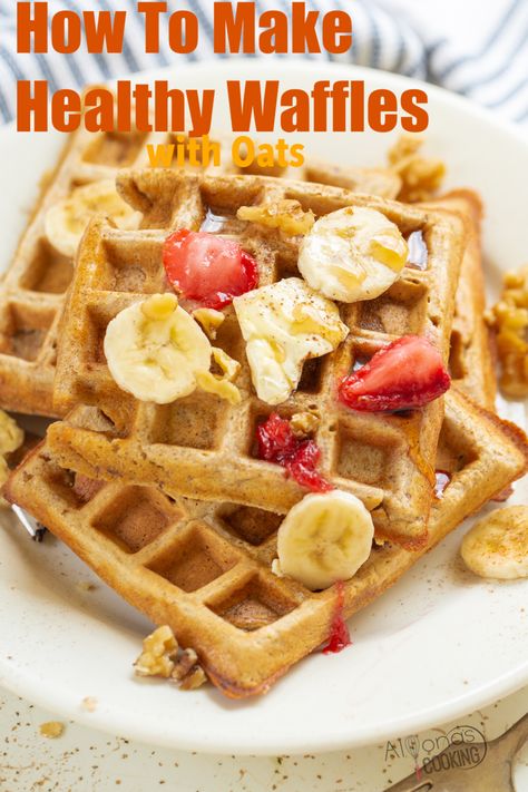 Sugar Free Waffle Recipe, Oats Waffle Recipe Healthy, Healthy Waffles Oatmeal, Oats Waffle Recipe, Healthy Waffle Recipe Oatmeal, Healthy Waffle Recipe Clean Eating, Oatmeal Waffles Healthy, Oatmeal Waffle Recipe, Healthy Waffles Recipe