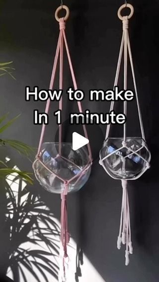 Diy Plant Hanger Easy, Diy Macrame Plant Hanger Easy, Diy Macrame Plant Hanger Pattern, Diy Macrame Plant Hanger Tutorials, Indoor Plant Hangers, Diy Hanging Planter, Wall Plant Hanger, Macrame Plant Hanger Tutorial, Macrame Plant Hanger Patterns