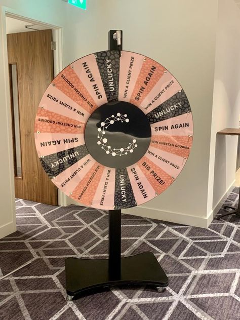 Prize Wheel Hire Nationwide - Expo Games Hire Booth Games Ideas, Spin The Wheel Design, Booth Activities, Spin Wheel, Pink Wheels, Prize Wheel, Diy Carnival, 17th Birthday Ideas, Spin The Wheel