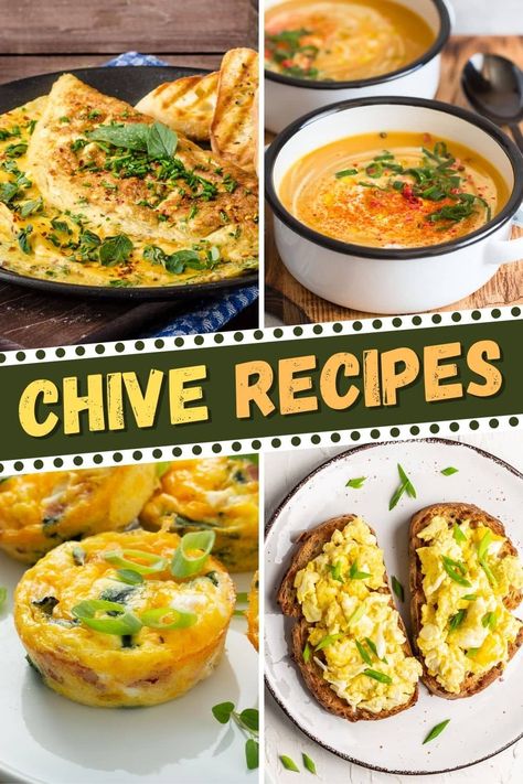 I'm so excited to share these chive recipes with you! Their delicate flavor adds a touch of elegance to any dish, not to mention a wonderful pop of color. Recipe With Chives, Recipes Using Fresh Chives, Fresh Chives Recipes, Recipes Using Chives, Garlic Chives Recipes, Recipes With Chives, Chive Recipe, Chive Soup, Chives Recipes