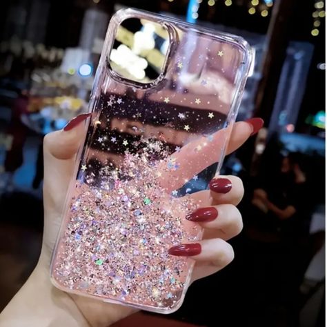 Brand New And Never Used Apple Iphone 14 Pro Max Glitter Clear Soft Silicone Phone Case. Color Pink/Clear Sparkly Phone Cases, Strip Led, Glitter Phone Cases, Apple Model, Pop Socket, Iphone 10, Glitter Case, Ffa, Fashion Jewelry Earrings