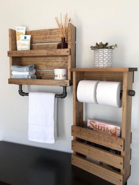 Awegety 2 Pack Shower Caddy and 2 Soap Holders, Shower Organizer with Hooks Rustproof Stainless Steel Bathroom Shower Shelf w Industrial Modern Bathroom, Pipe Towel Bar, Diy Bathroom Storage Ideas, Bathroom Wood Shelves, Diy Bathroom Storage, Paper Magazine, Storage Wall, Magazine Holder, Industrial Storage