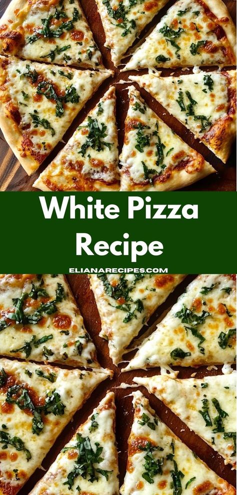 Searching for dinner ideas for two? This White Pizza Recipe is ideal! A cheesy and flavorful pizza perfect for dinner recipes for two or a family-friendly meal. White Chicken Pizza, White Pizza Recipe, Stuffed Breads, Dinner Ideas For Two, Ricotta Pizza, White Pizza Recipes, Pizza Bianca, Dinner Recipes For Two, White Pizza