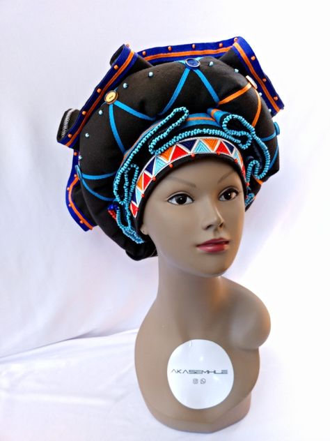 Xhosa Doek, African Wear Designs, African Head Scarf, African Head Dress, African Gowns, Xhosa Attire, South African Traditional Dresses, African Traditional Wear, African Hats