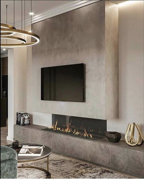 Fireplace Modern Design, Feature Wall Living Room, Living Room Decor Fireplace, Tv Wall Design, Living Room Design Decor, Home Entrance Decor, Home Fireplace, Home Design Living Room, Modern Fireplace