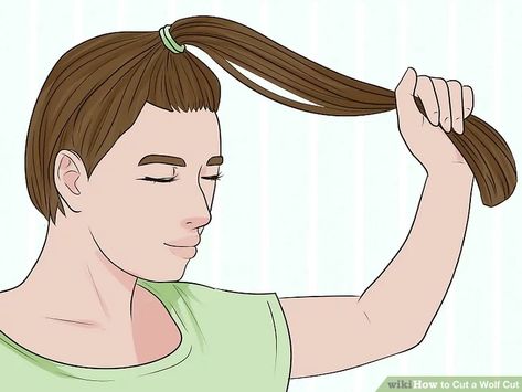 How To Cut Your Own Hair Wolf Cut, How To Do A Wolf Cut At Home, Diy Wolf Cut Hair, Choppy Layers For Long Hair, A Wolf Cut, Long Hair Diy, Short Long Hair, Cut Hair At Home, Haircut Ideas Trendy